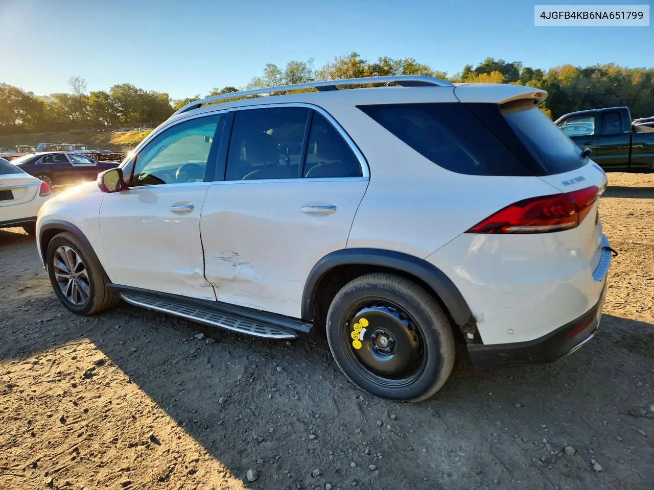 2022 MERCEDES GLE VIN 4JGFB4KB6NA651799 — фото 2