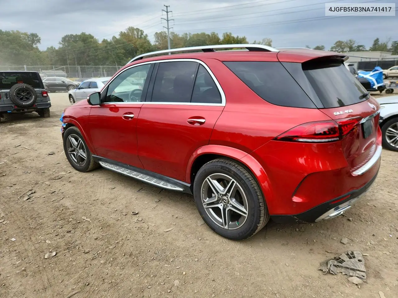 2022 MERCEDES GLE VIN 4JGFB5KB3NA741417 — фото 2