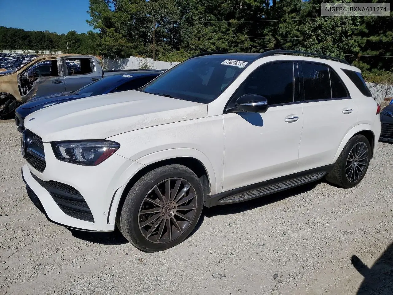 MERCEDES GLE 2022, VIN 4JGFB4JBXNA611274