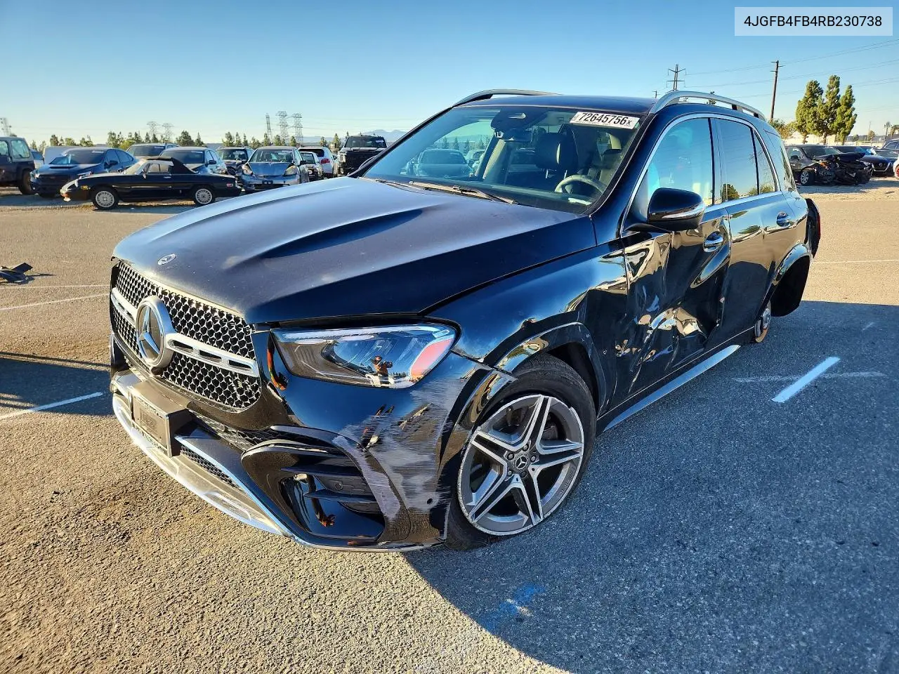 MERCEDES GLE 2024, VIN 4JGFB4FB4RB230738