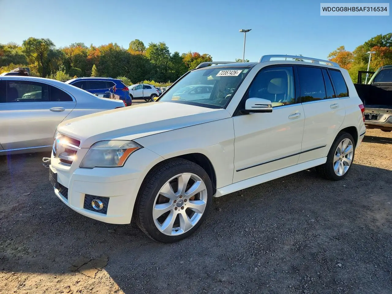 MERCEDES GLK-KLASSE 2010, VIN WDCGG8HB5AF316534