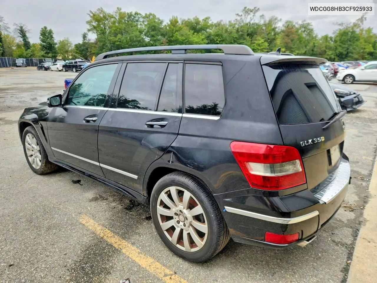 2012 MERCEDES GLK-KLASSE VIN WDCGG8HB3CF925933 — фото 2