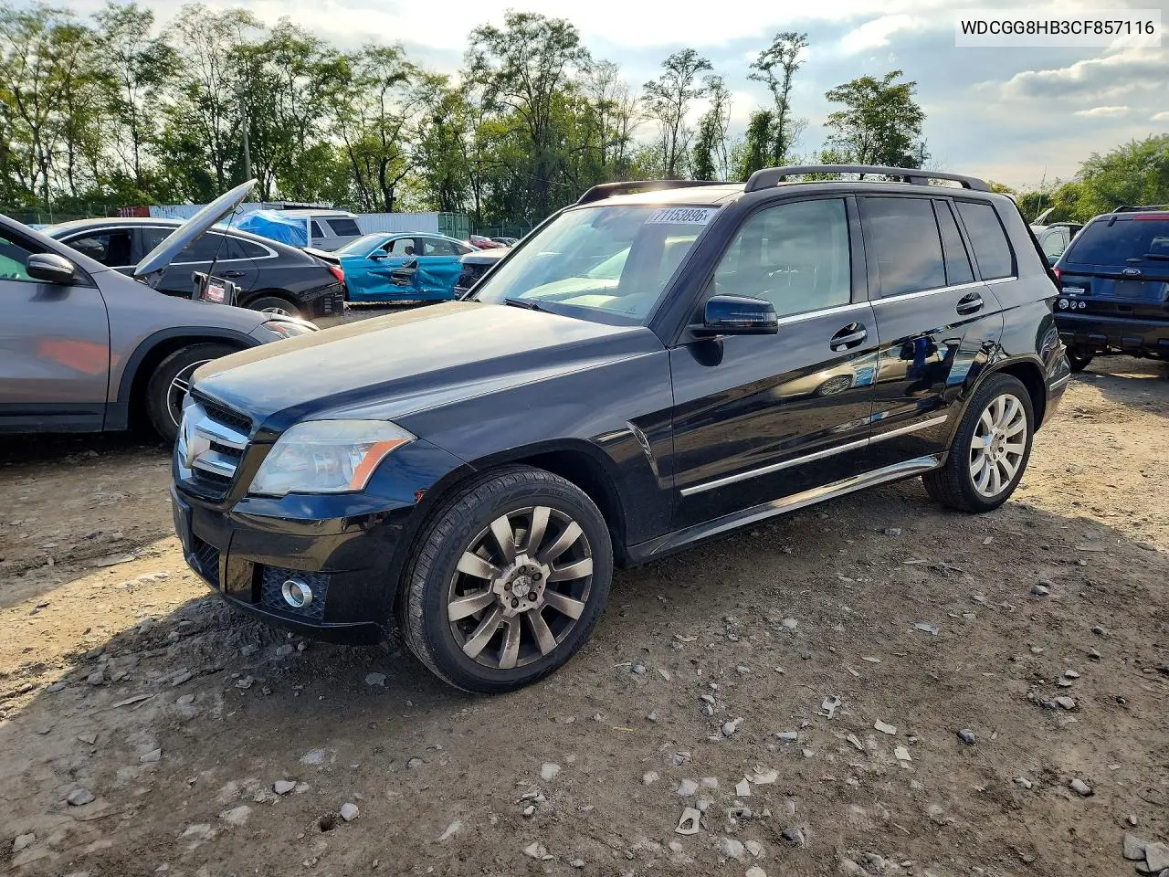 MERCEDES GLK-KLASSE 2012, VIN WDCGG8HB3CF857116