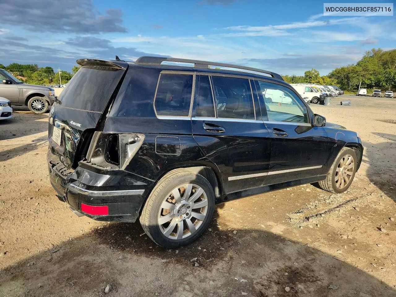 2012 MERCEDES GLK-KLASSE VIN WDCGG8HB3CF857116 — фото 3