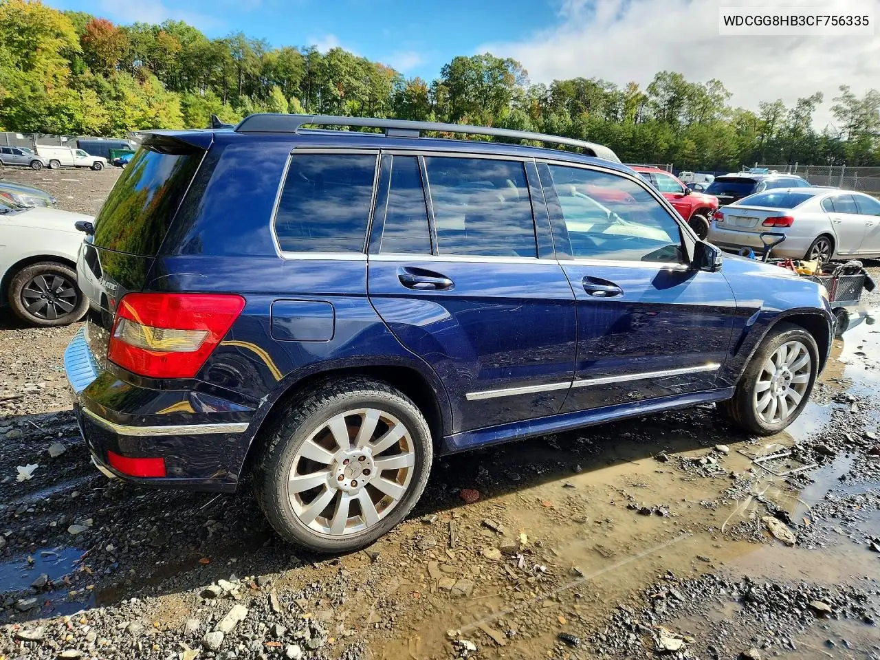 2012 MERCEDES GLK-KLASSE VIN WDCGG8HB3CF756335 — фото 3