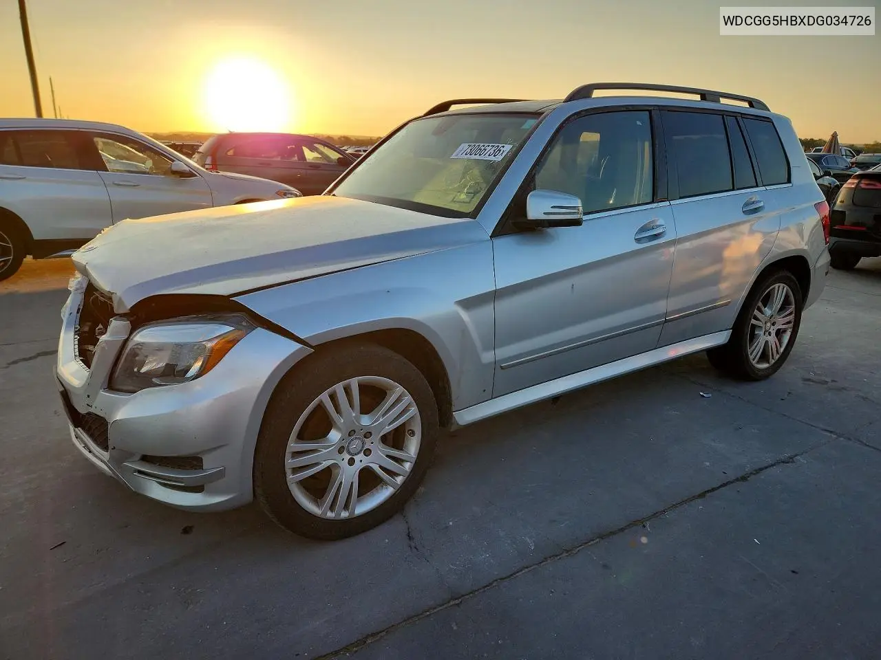 MERCEDES GLK-KLASSE 2013, VIN WDCGG5HBXDG034726