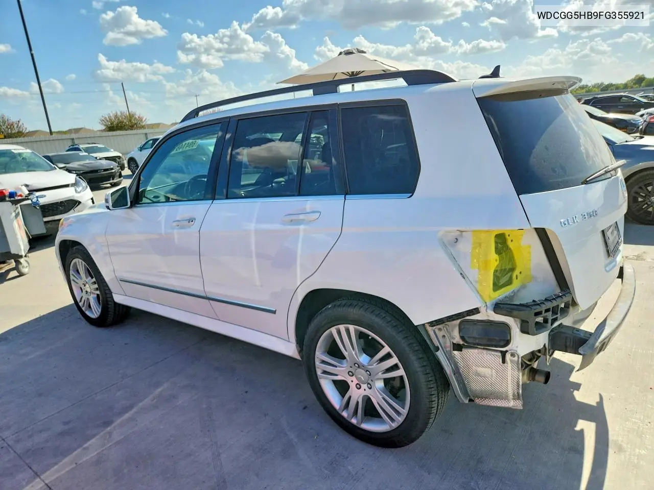 2015 MERCEDES GLK-KLASSE VIN WDCGG5HB9FG355921 — фото 2