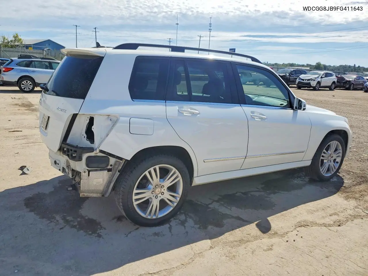 2015 MERCEDES GLK-KLASSE VIN WDCGG8JB9FG411643 — фото 3