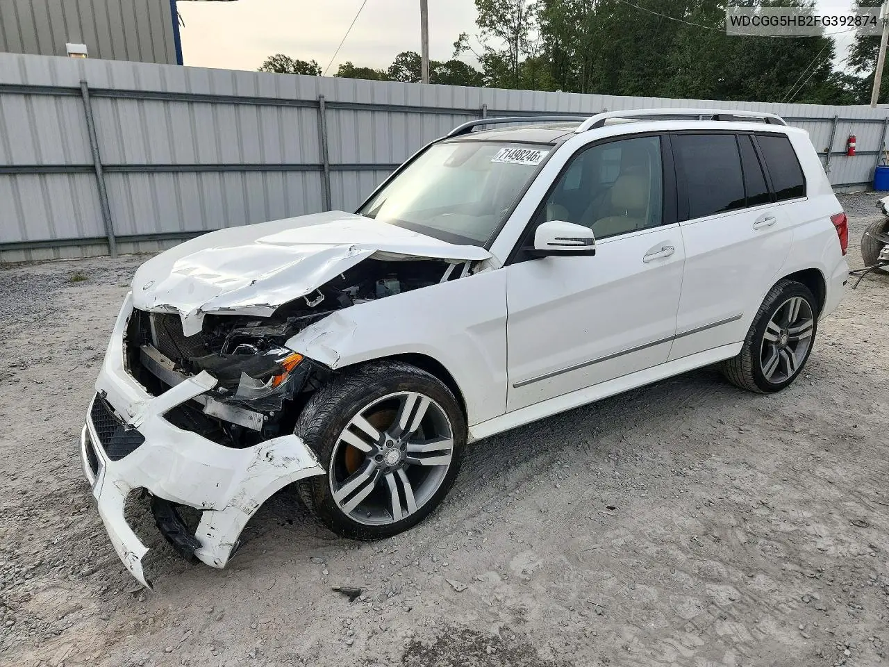 MERCEDES GLK-KLASSE 2015, VIN WDCGG5HB2FG392874
