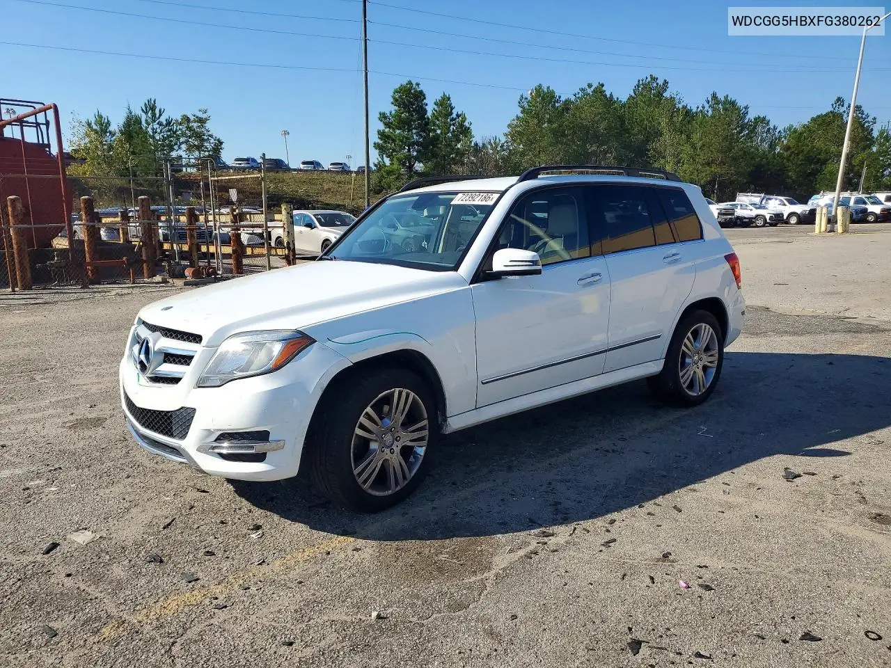 MERCEDES GLK-KLASSE 2015, VIN WDCGG5HBXFG380262
