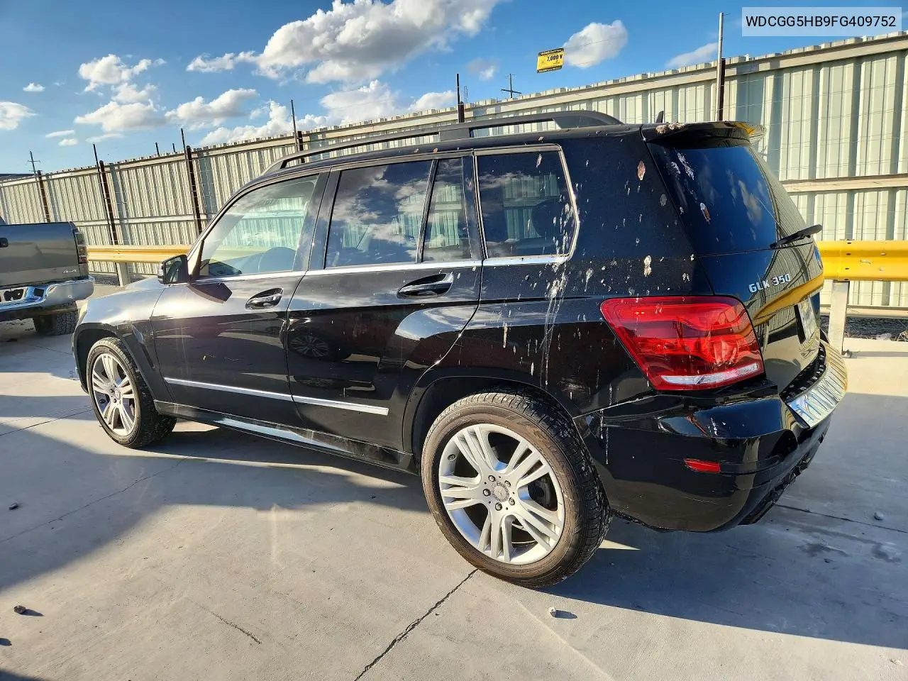 2015 MERCEDES GLK-KLASSE VIN WDCGG5HB9FG409752 — фото 2