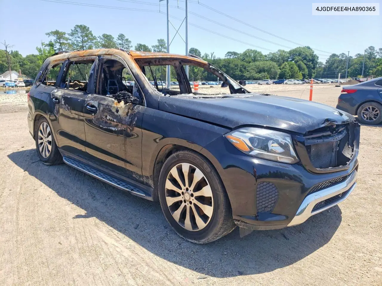 2017 MERCEDES GLS-KLASSE VIN 4JGDF6EE4HA890365 — фото 4