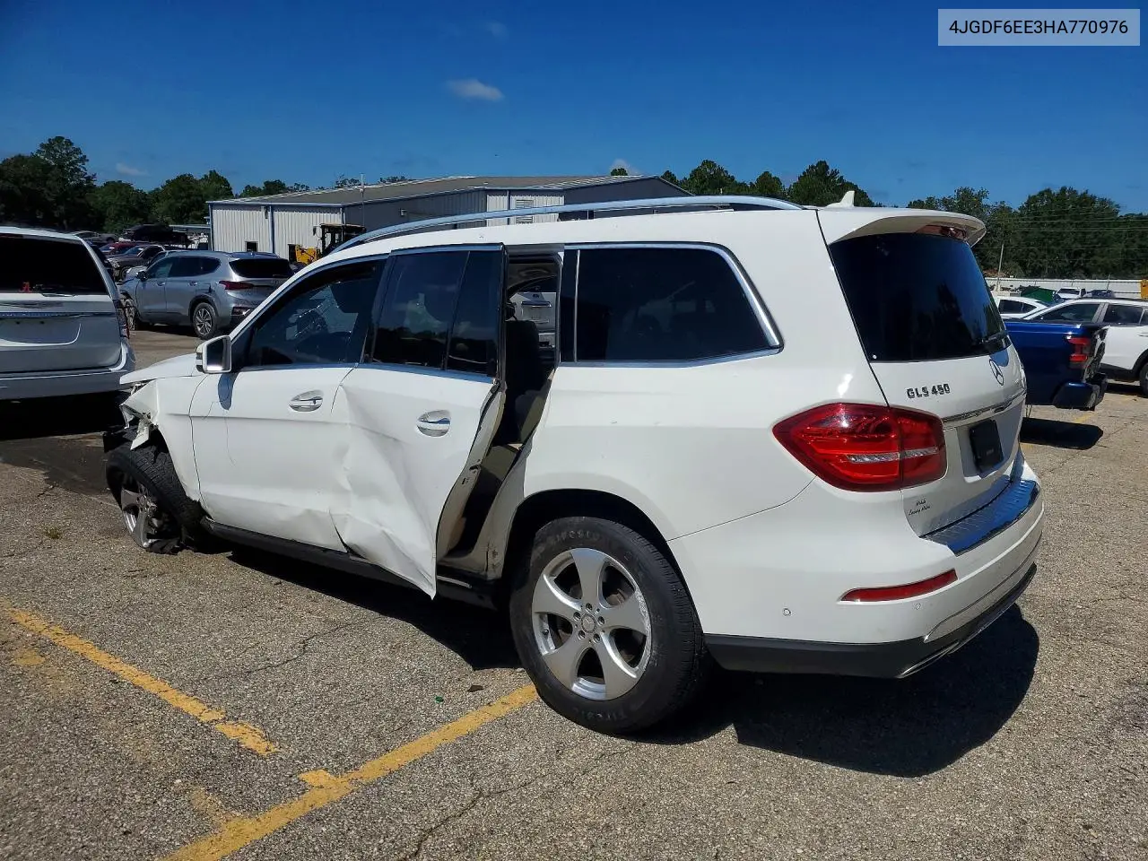 2017 MERCEDES GLS-KLASSE VIN 4JGDF6EE3HA770976 — фото 2