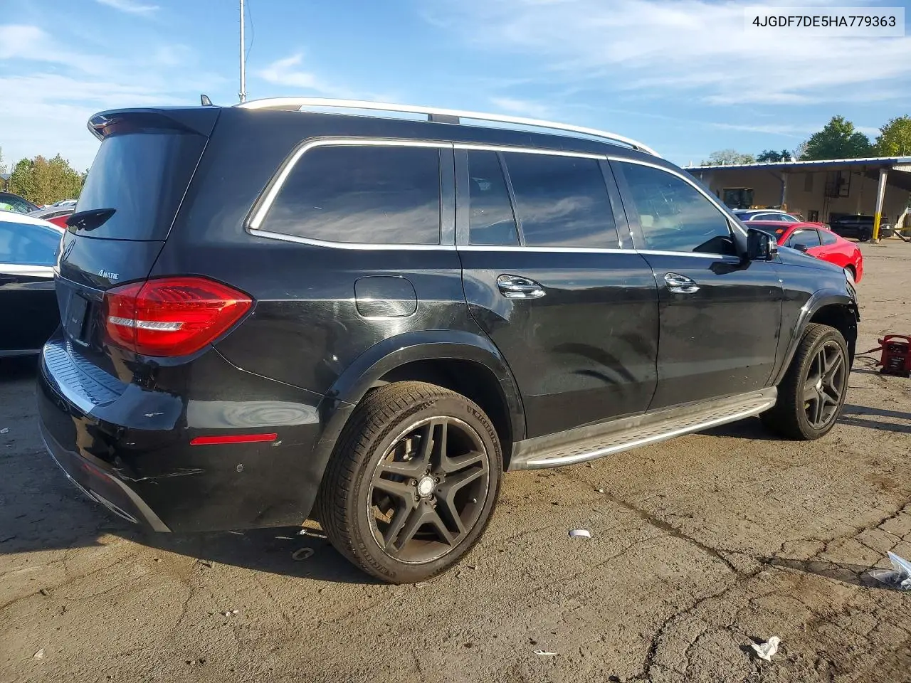 2017 MERCEDES GLS-KLASSE VIN 4JGDF7DE5HA779363 — фото 3