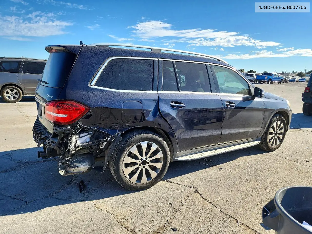 2018 MERCEDES GLS-KLASSE VIN 4JGDF6EE6JB007706 — фото 3