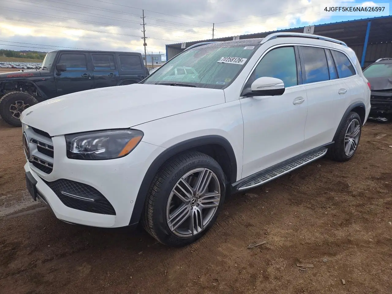 MERCEDES GLS-KLASSE 2022, VIN 4JGFF5KE6NA626597