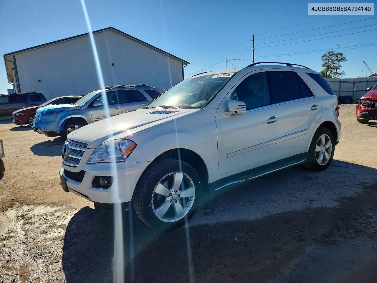 MERCEDES M-KLASSE 2011, VIN 4JGBB8GB5BA724140