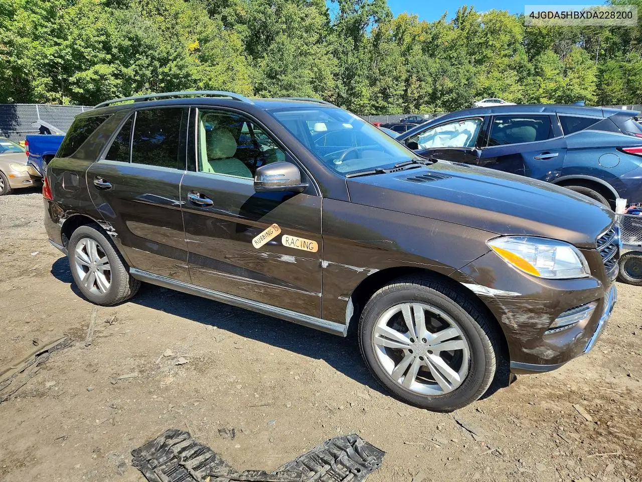 2013 MERCEDES M-KLASSE VIN 4JGDA5HBXDA228200 — фото 4