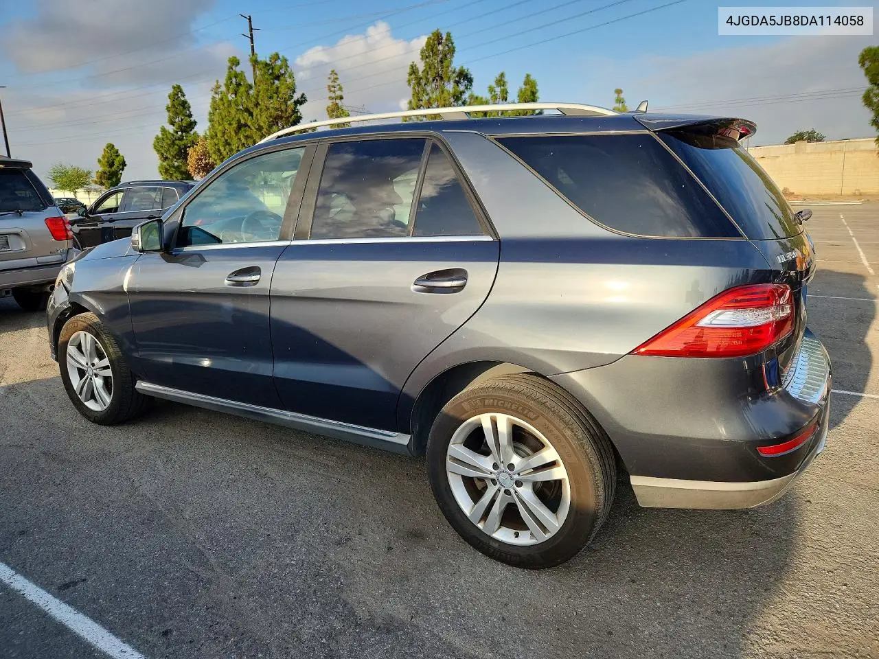 2013 MERCEDES M-KLASSE VIN 4JGDA5JB8DA114058 — фото 2