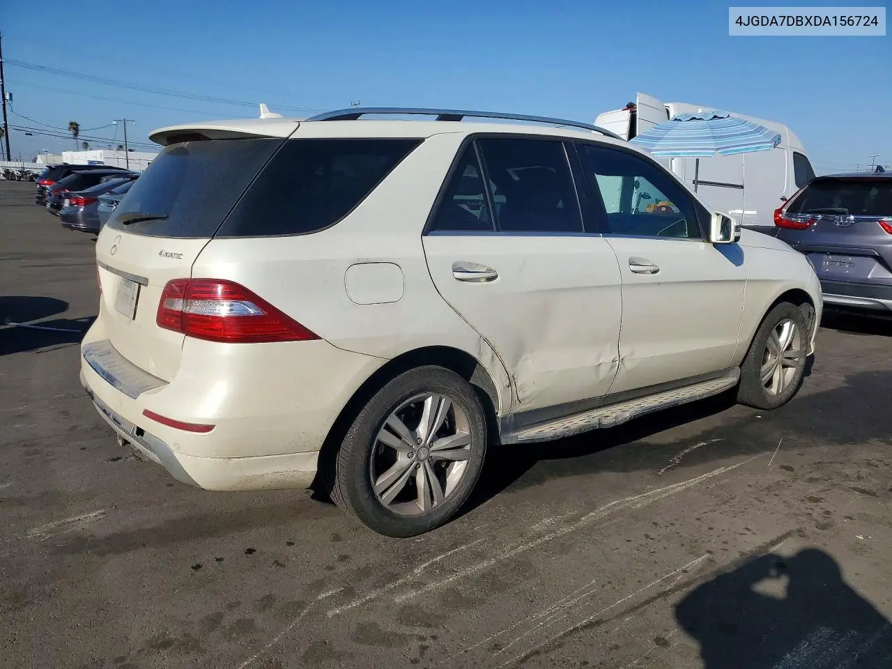 2013 MERCEDES M-KLASSE VIN 4JGDA7DBXDA156724 — фото 3