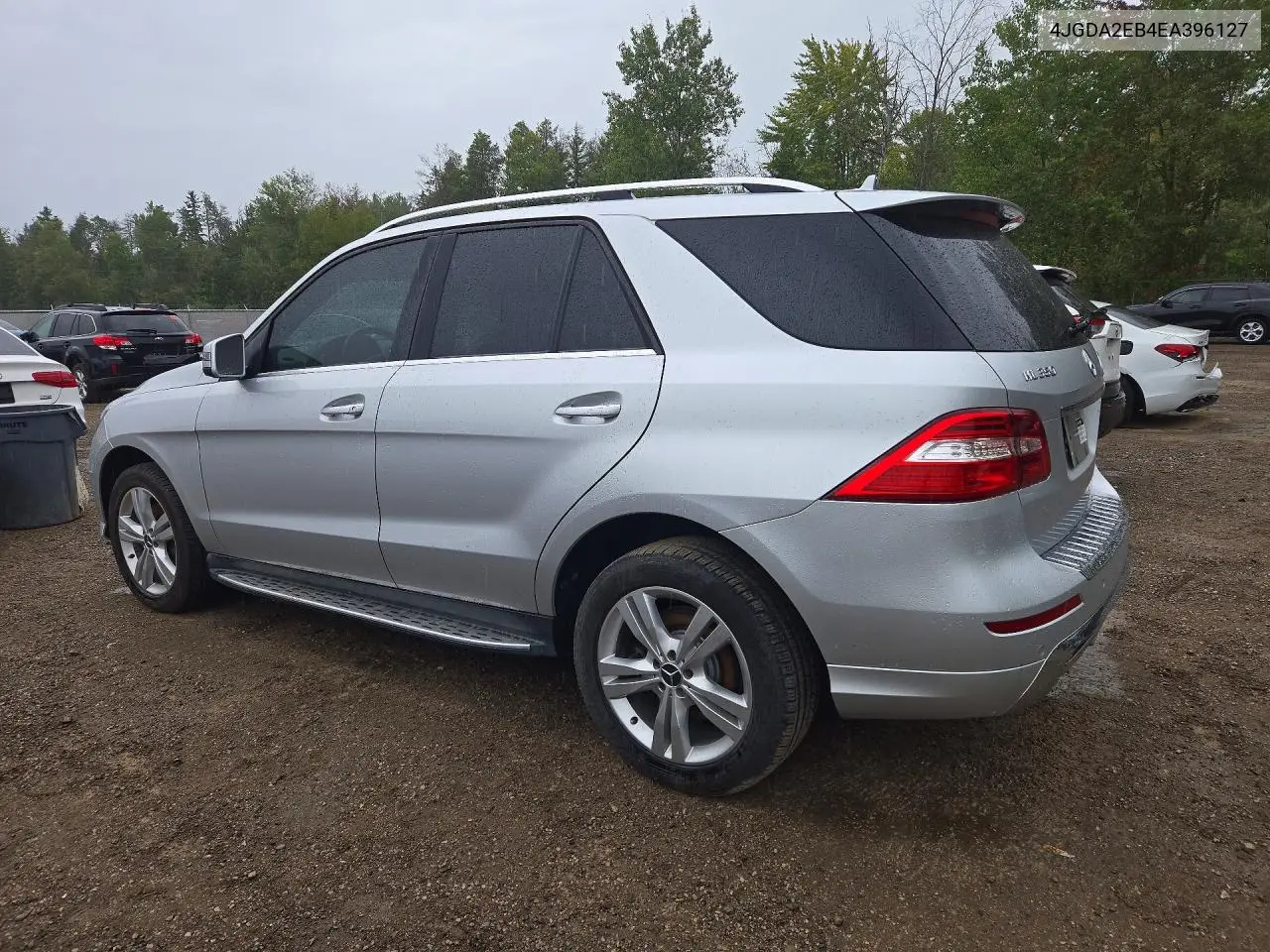 2014 MERCEDES M-KLASSE VIN 4JGDA2EB4EA396127 — фото 2