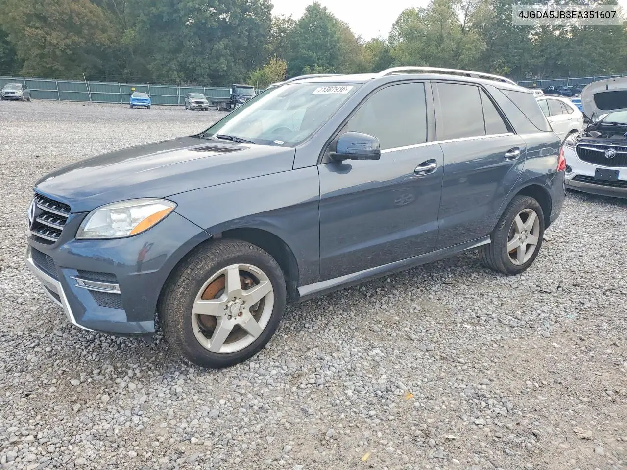 MERCEDES M-KLASSE 2014, VIN 4JGDA5JB3EA351607