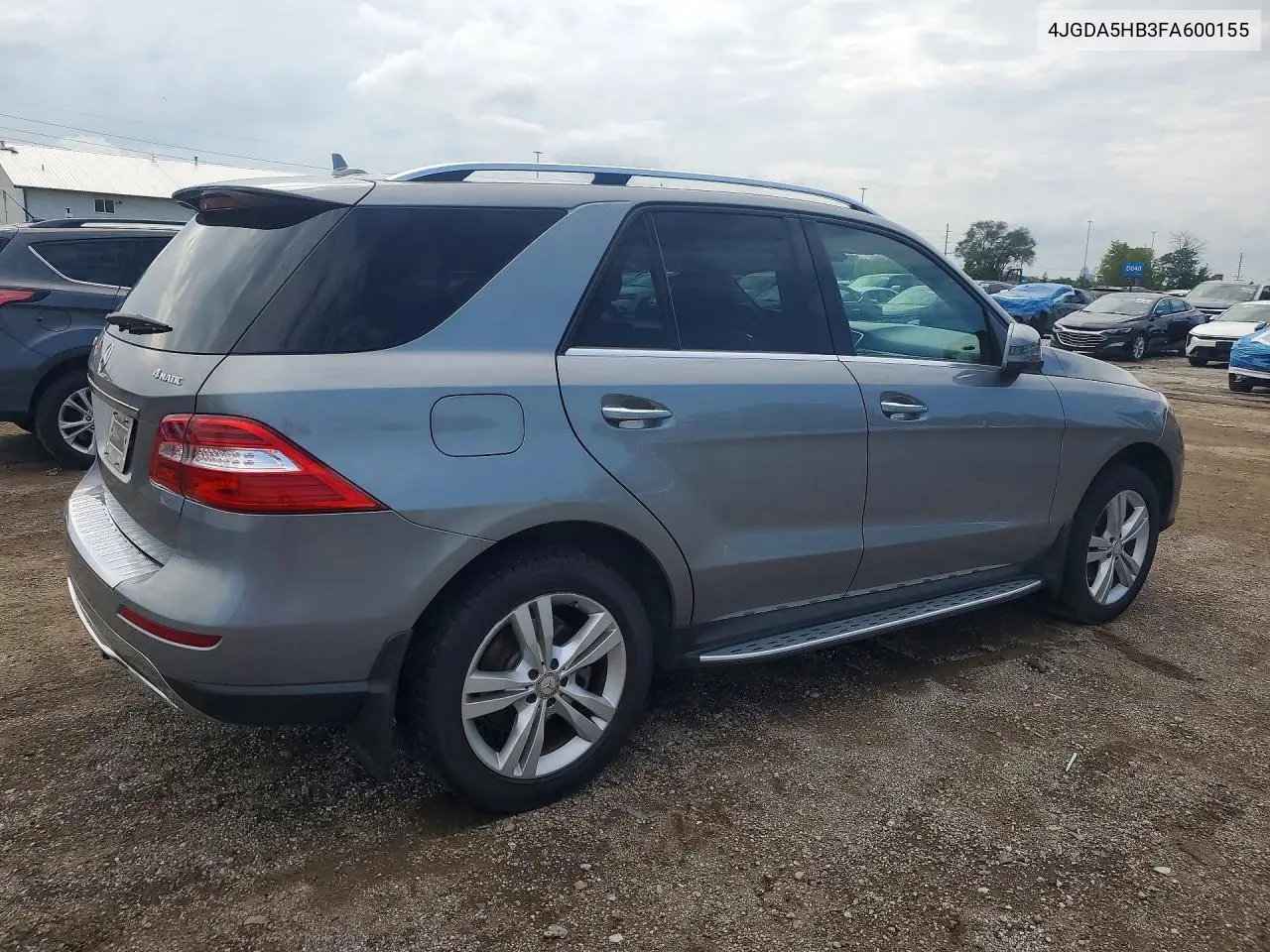 2015 MERCEDES M-KLASSE VIN 4JGDA5HB3FA600155 — фото 3