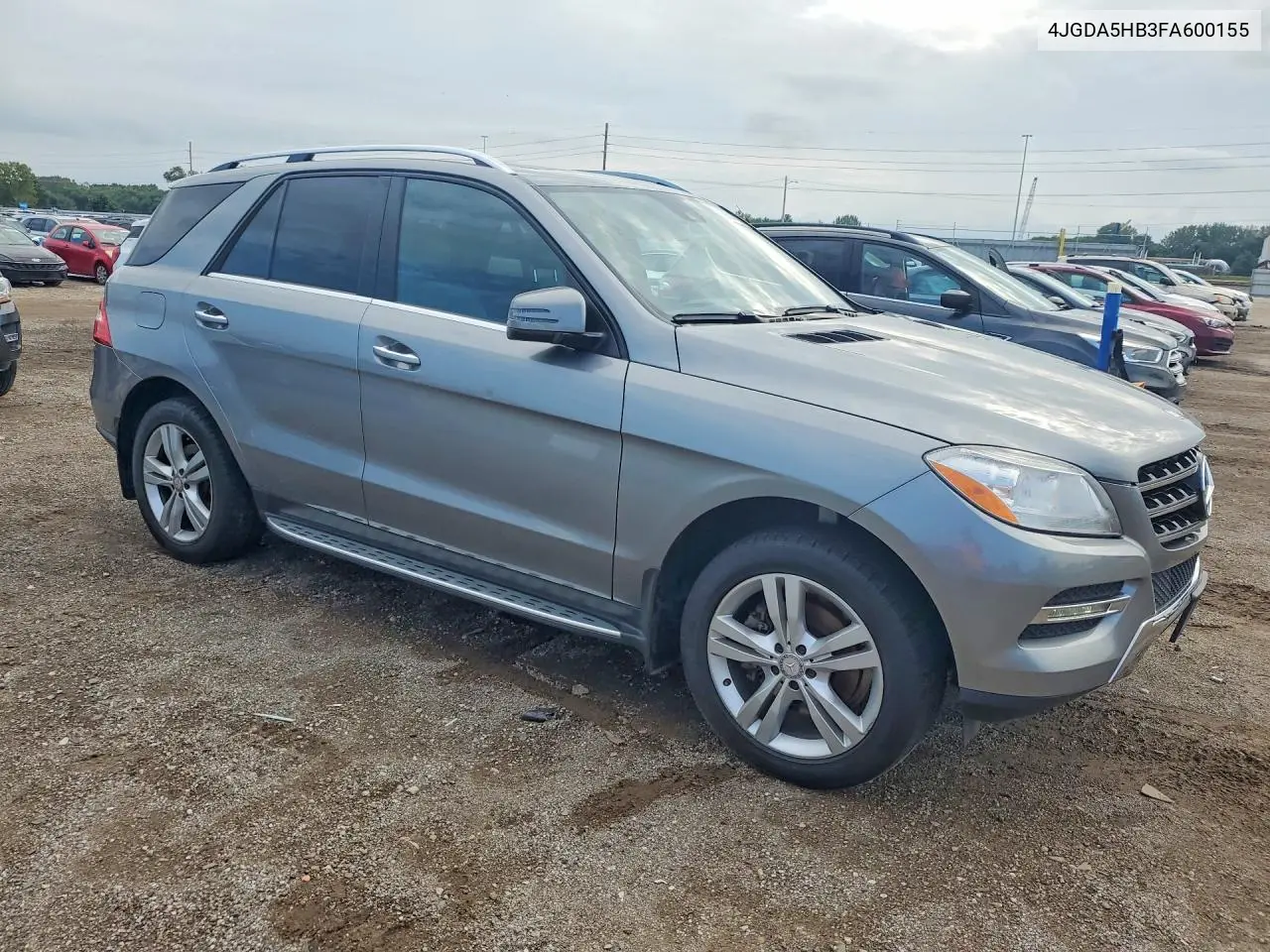 2015 MERCEDES M-KLASSE VIN 4JGDA5HB3FA600155 — фото 4