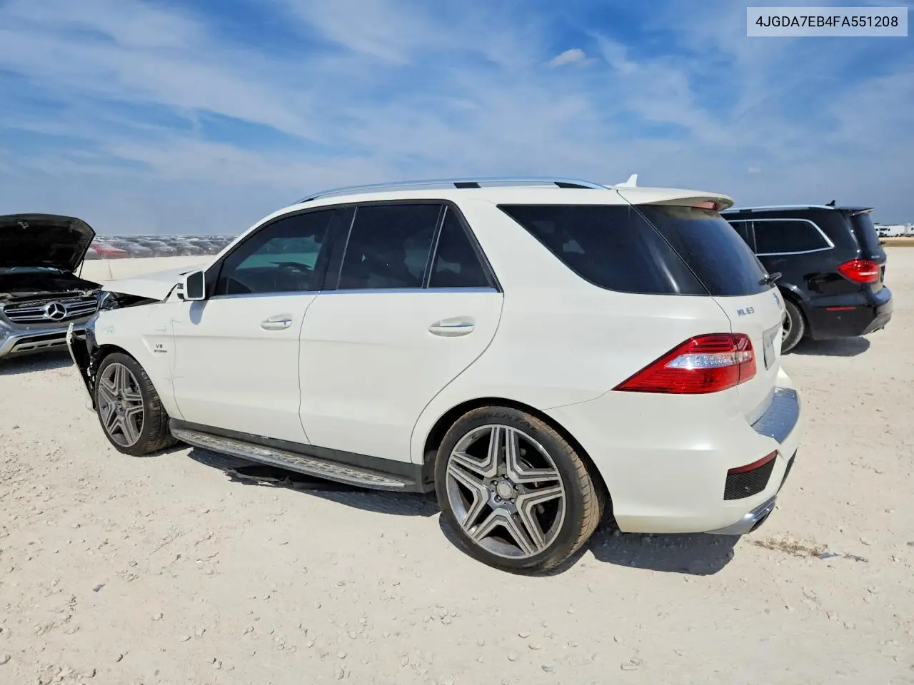 2015 MERCEDES M-KLASSE VIN 4JGDA7EB4FA551208 — фото 2
