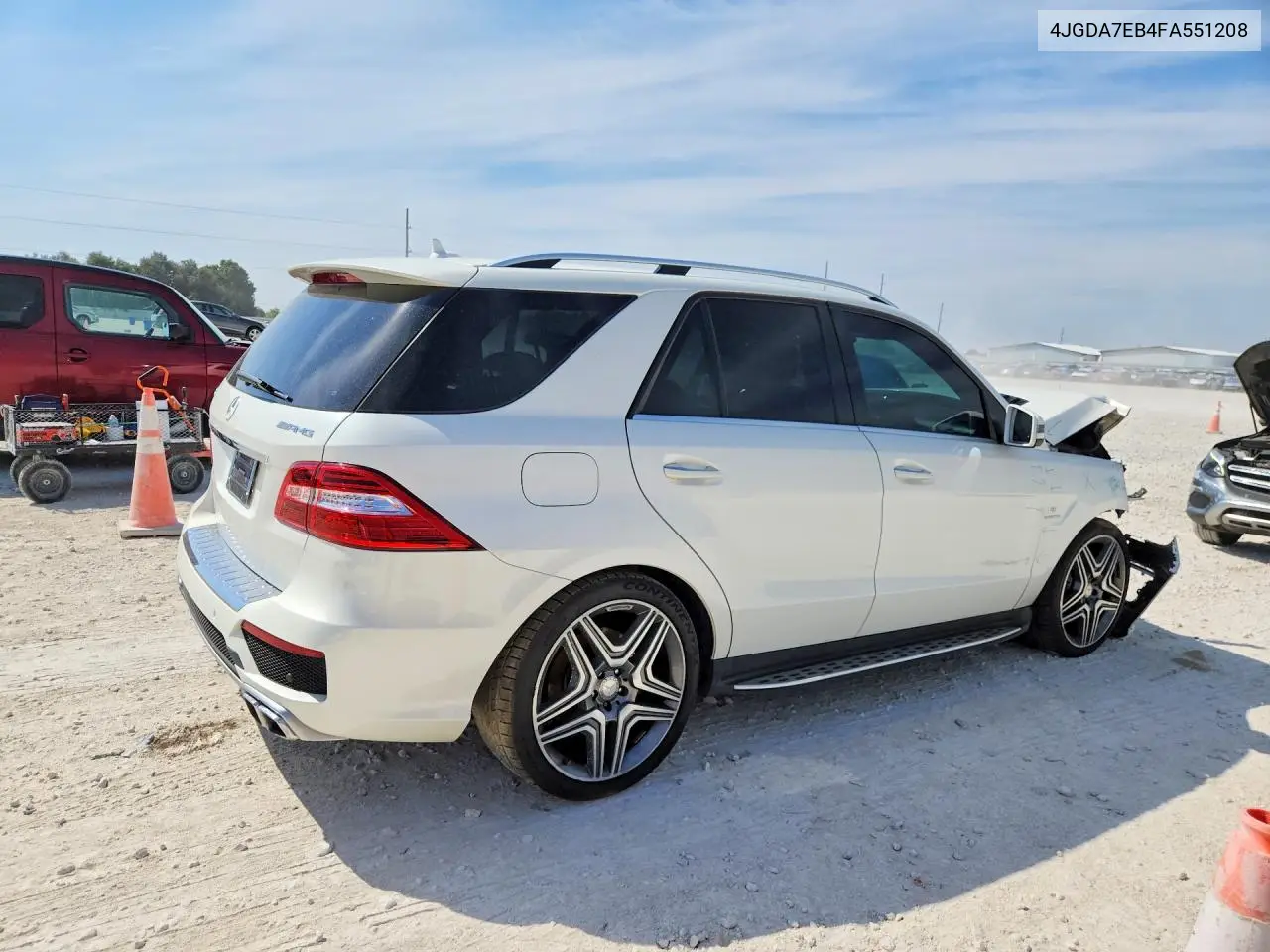 2015 MERCEDES M-KLASSE VIN 4JGDA7EB4FA551208 — фото 3