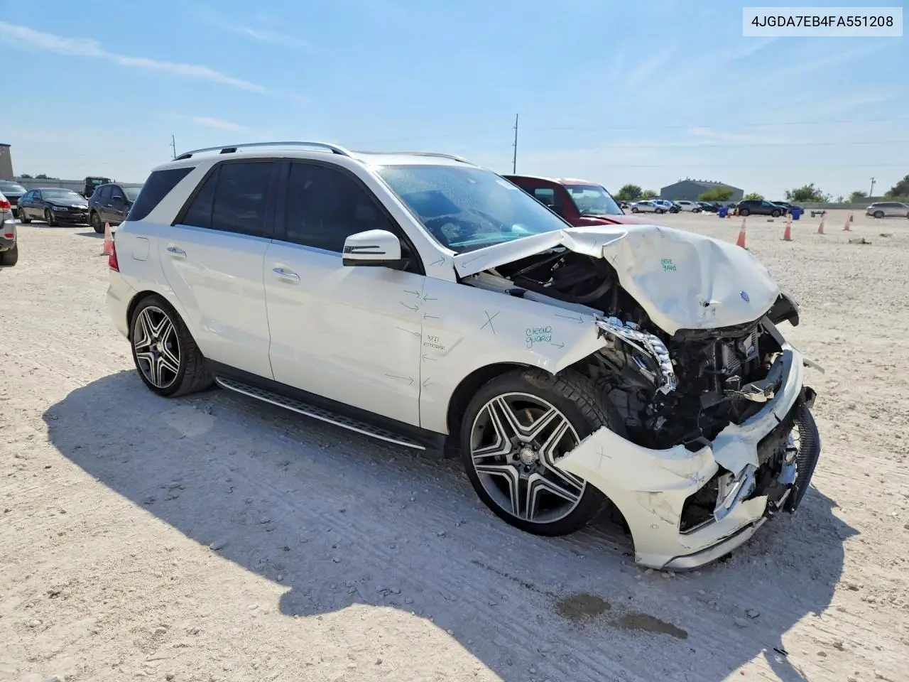2015 MERCEDES M-KLASSE VIN 4JGDA7EB4FA551208 — фото 4