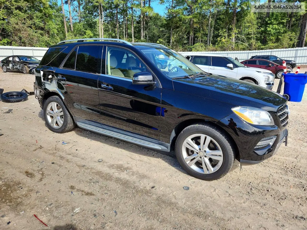 2015 MERCEDES M-KLASSE VIN 4JGDA5JB4FA526254 — фото 4