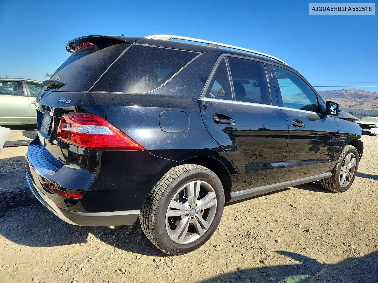 2015 MERCEDES M-KLASSE VIN 4JGDA5HB2FA552518 — фото 3