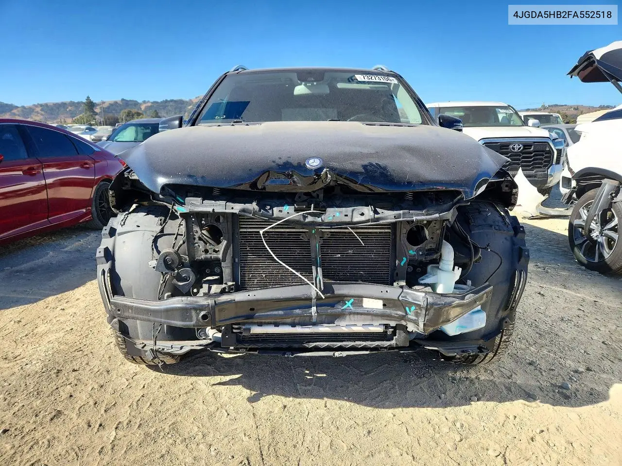 2015 MERCEDES M-KLASSE VIN 4JGDA5HB2FA552518 — фото 5