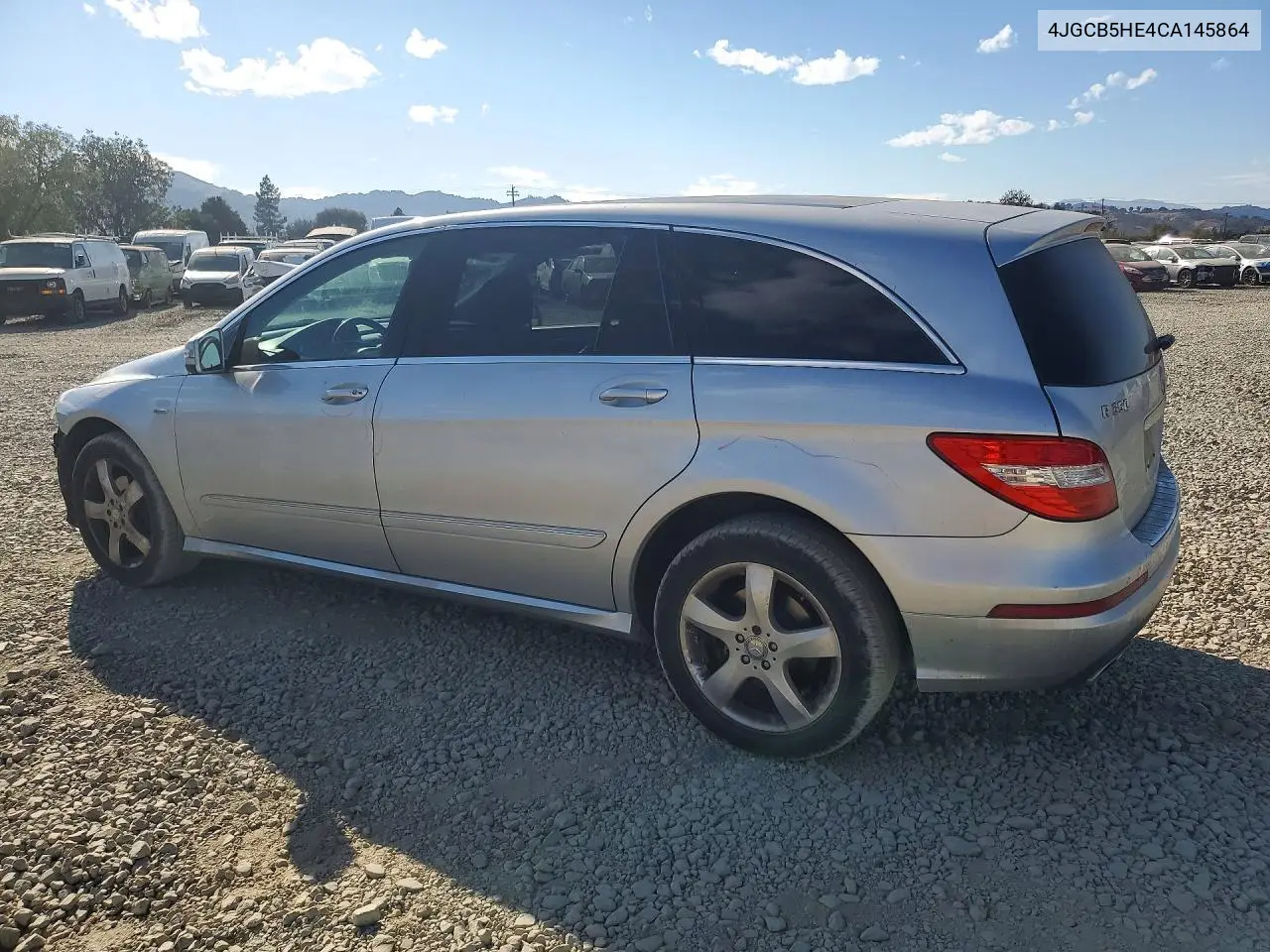 2012 MERCEDES R-KLASSE VIN 4JGCB5HE4CA145864 — фото 2