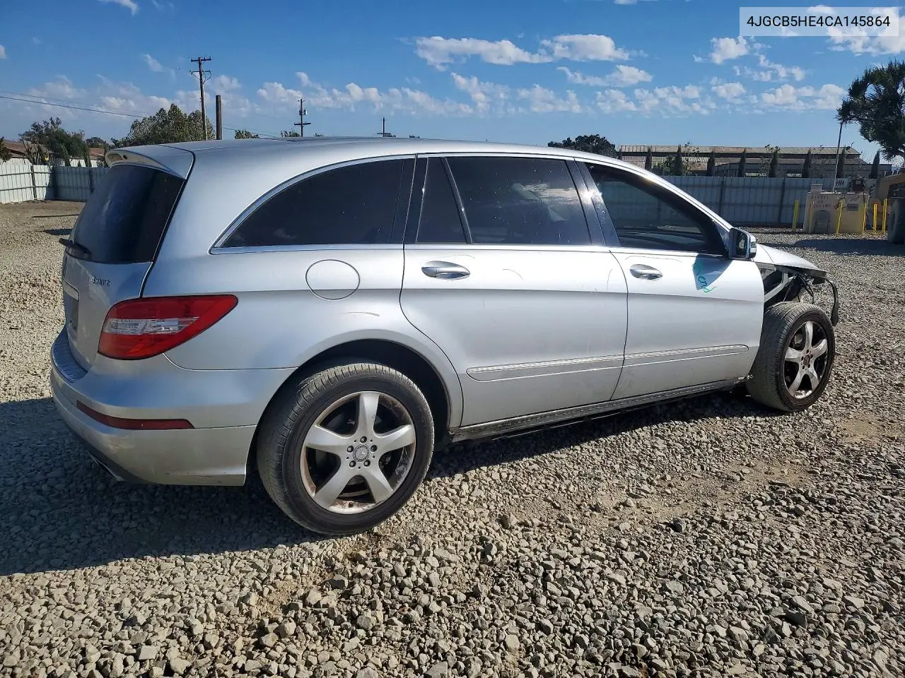 2012 MERCEDES R-KLASSE VIN 4JGCB5HE4CA145864 — фото 3