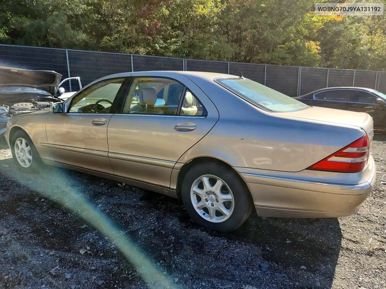 2000 MERCEDES S-KLASSE VIN WDBNG70J9YA131192 — фото 2