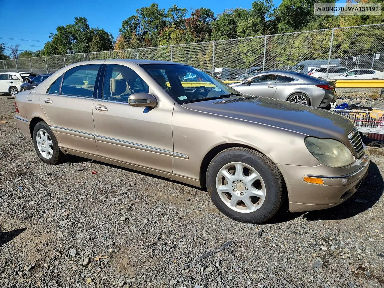 2000 MERCEDES S-KLASSE VIN WDBNG70J9YA131192 — фото 4