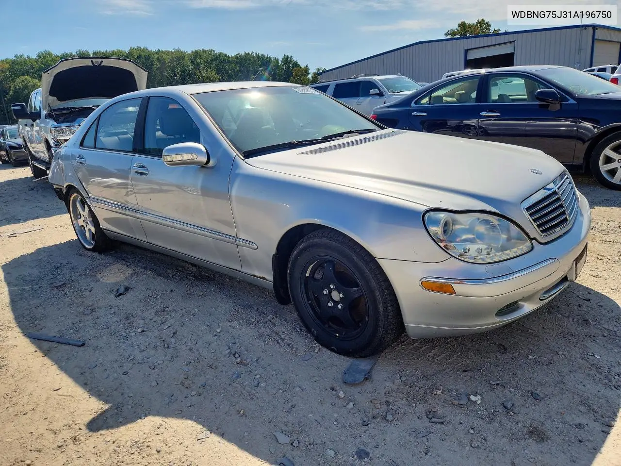 2001 MERCEDES S-KLASSE VIN WDBNG75J31A196750 — фото 4