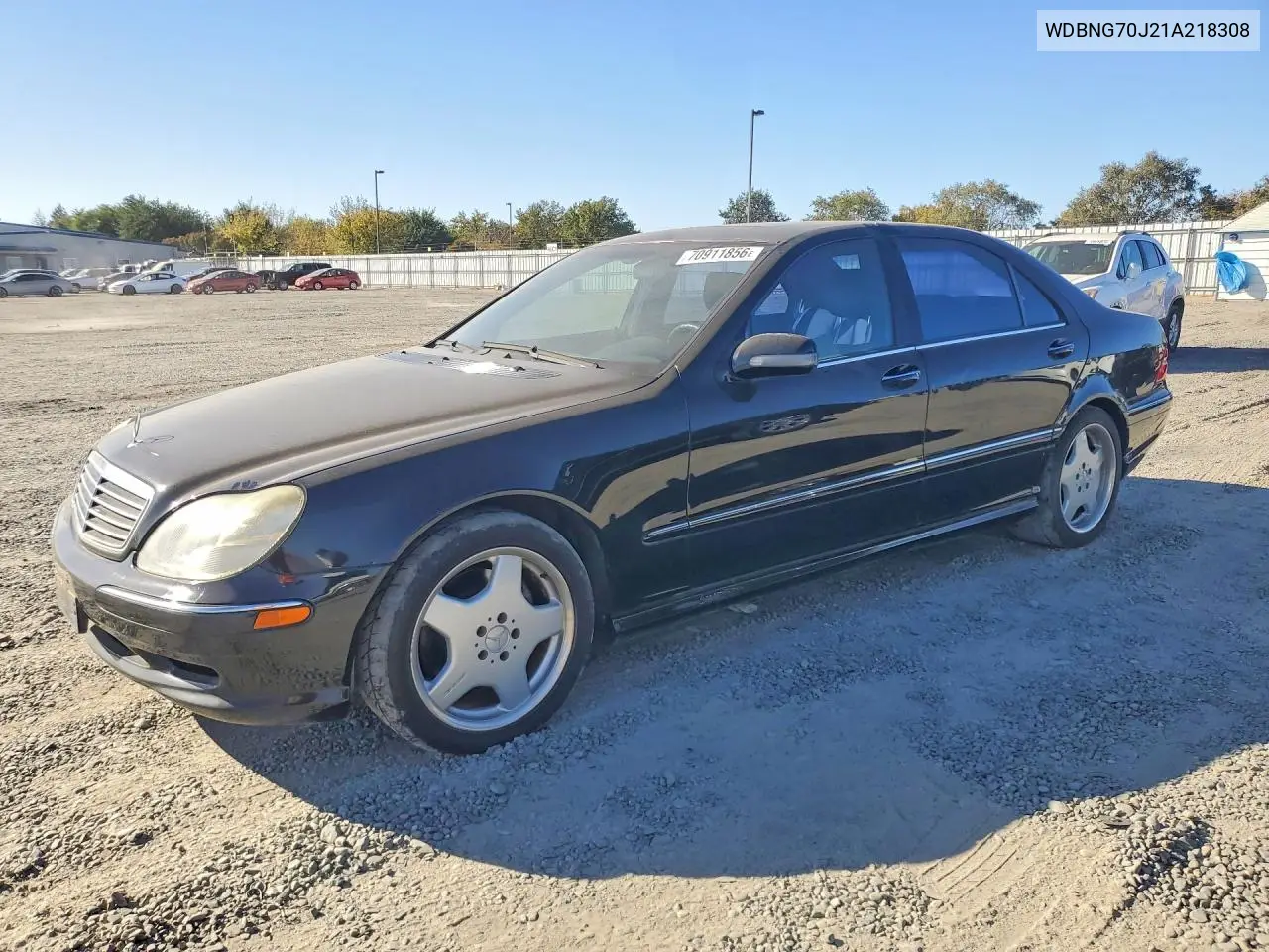 MERCEDES S-KLASSE 2001, VIN WDBNG70J21A218308