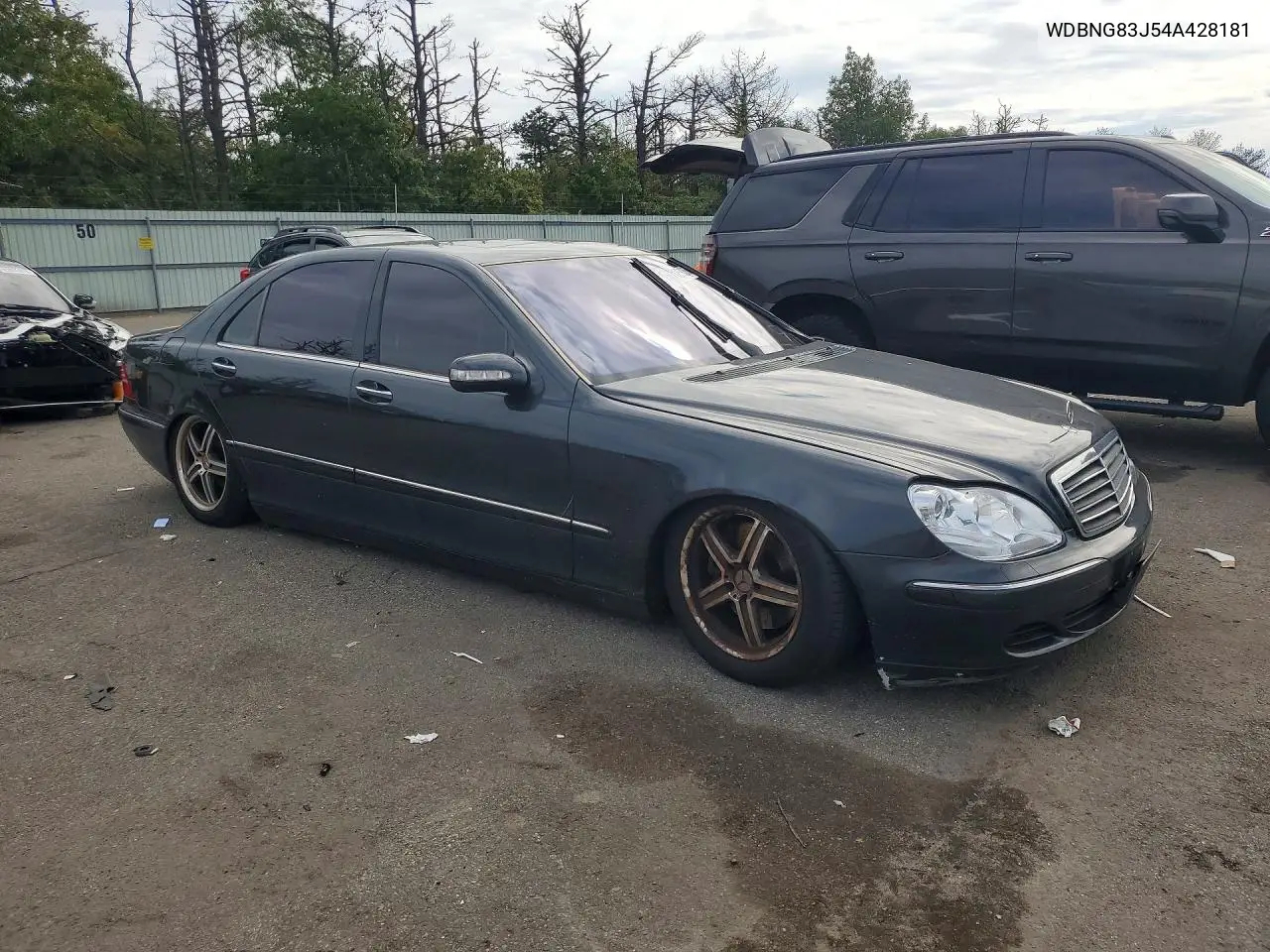 2004 MERCEDES S-KLASSE VIN WDBNG83J54A428181 — фото 4