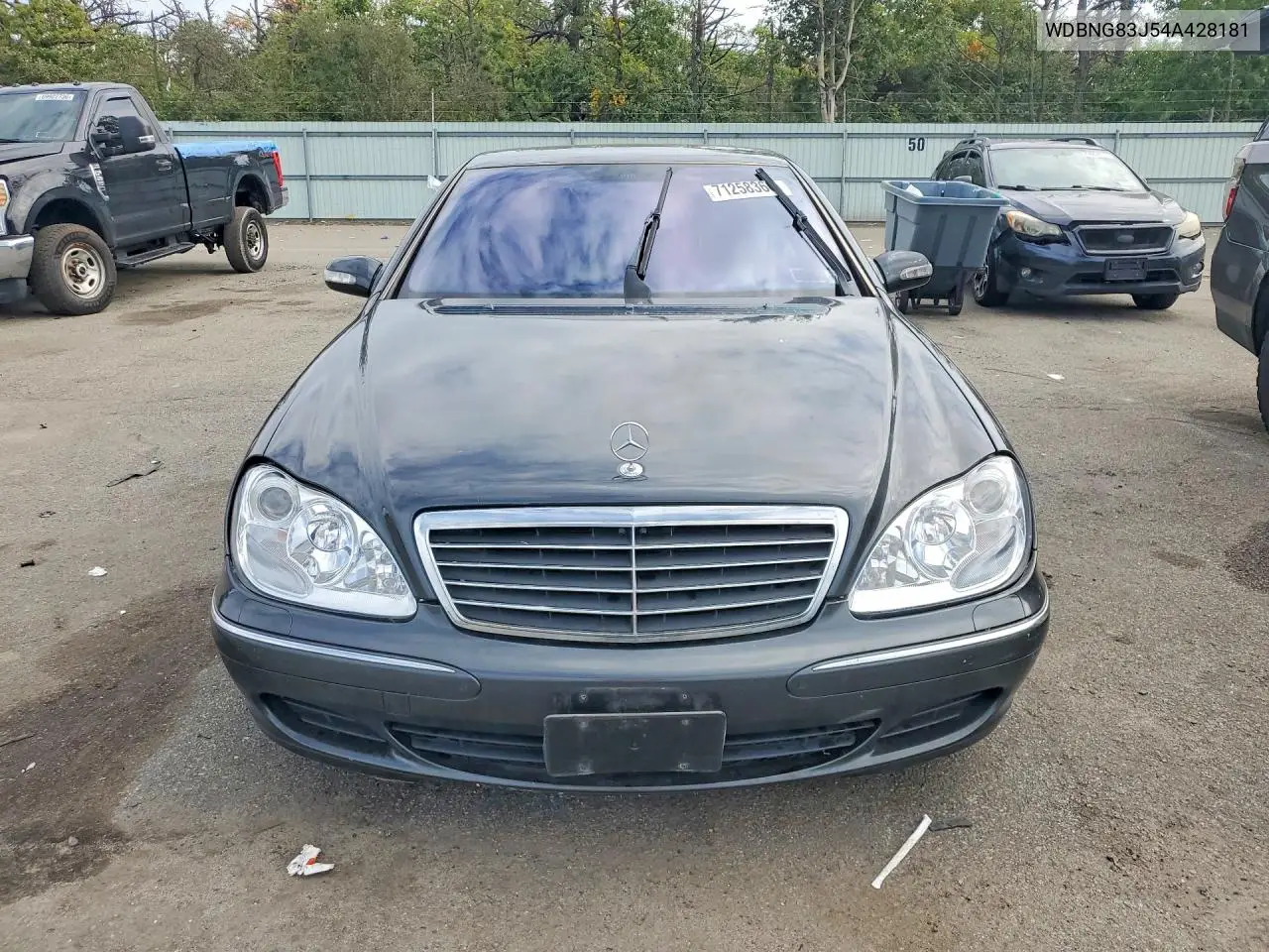 2004 MERCEDES S-KLASSE VIN WDBNG83J54A428181 — фото 5