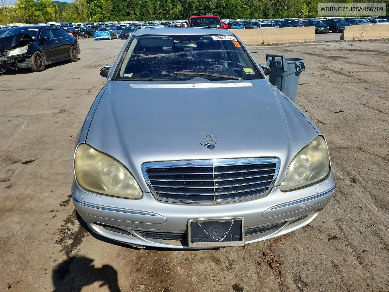 2005 MERCEDES S-KLASSE VIN WDBNG75J85A456789 — фото 5