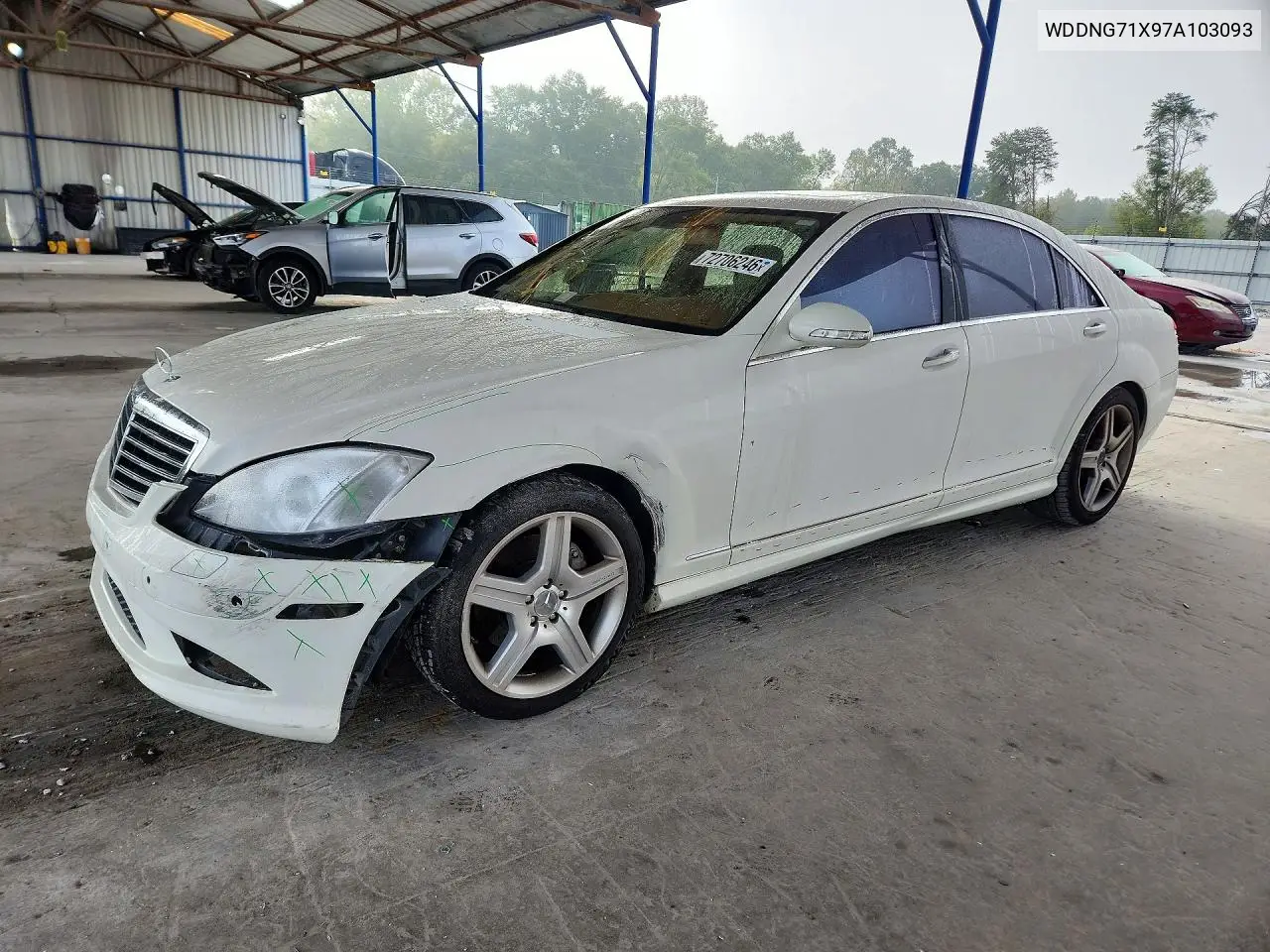 MERCEDES S-KLASSE 2007, VIN WDDNG71X97A103093