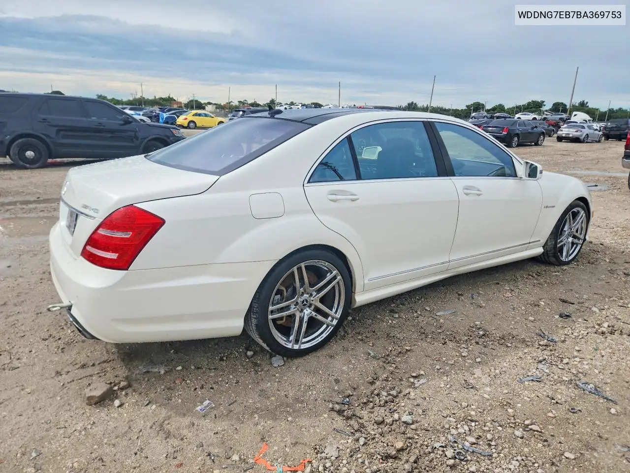 2011 MERCEDES S-KLASSE VIN WDDNG7EB7BA369753 — фото 3