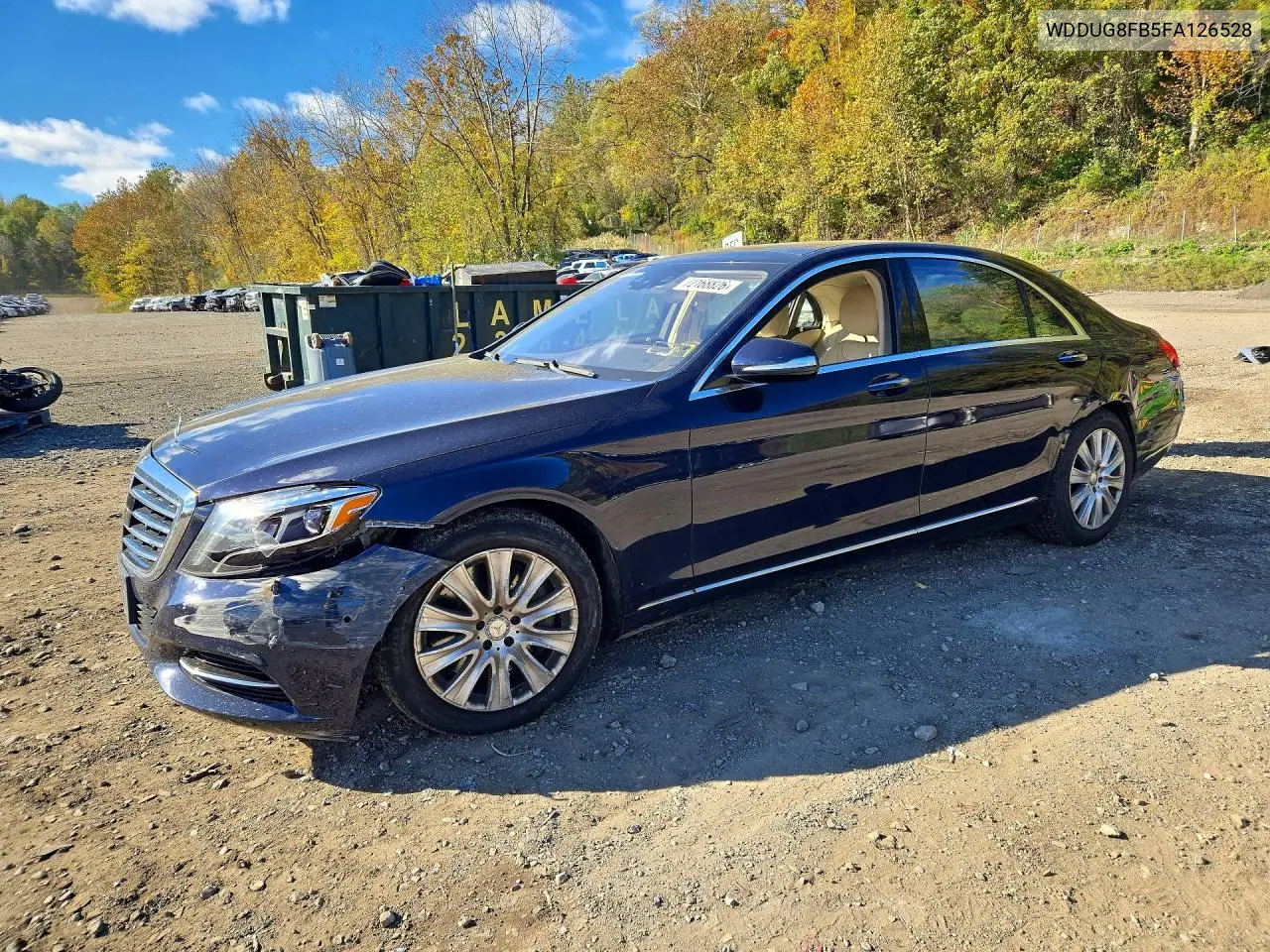 MERCEDES S-KLASSE 2015, VIN WDDUG8FB5FA126528