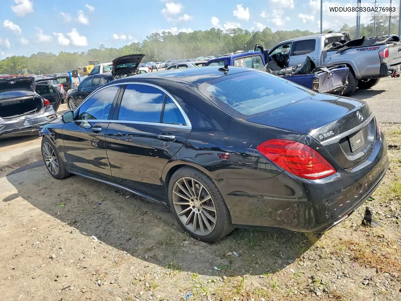 2016 MERCEDES S-KLASSE VIN WDDUG8CB3GA276983 — фото 2