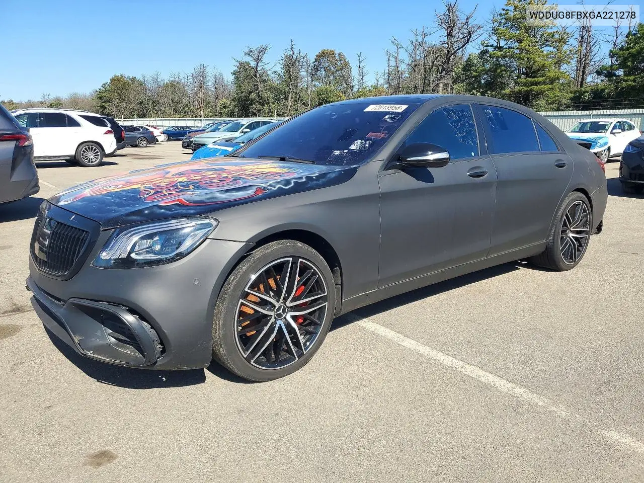 MERCEDES S-KLASSE 2016, VIN WDDUG8FBXGA221278