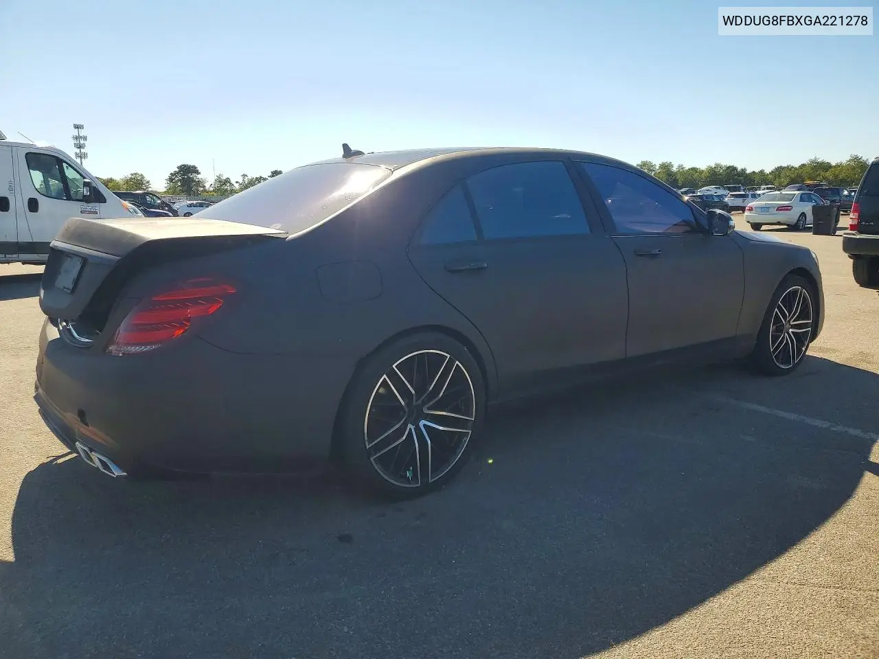 2016 MERCEDES S-KLASSE VIN WDDUG8FBXGA221278 — фото 3
