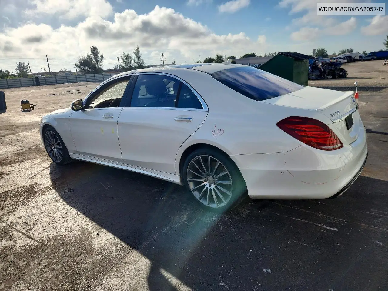 2016 MERCEDES S-KLASSE VIN WDDUG8CBXGA205747 — фото 2